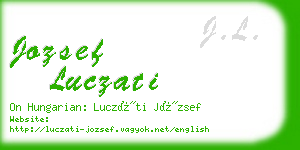 jozsef luczati business card